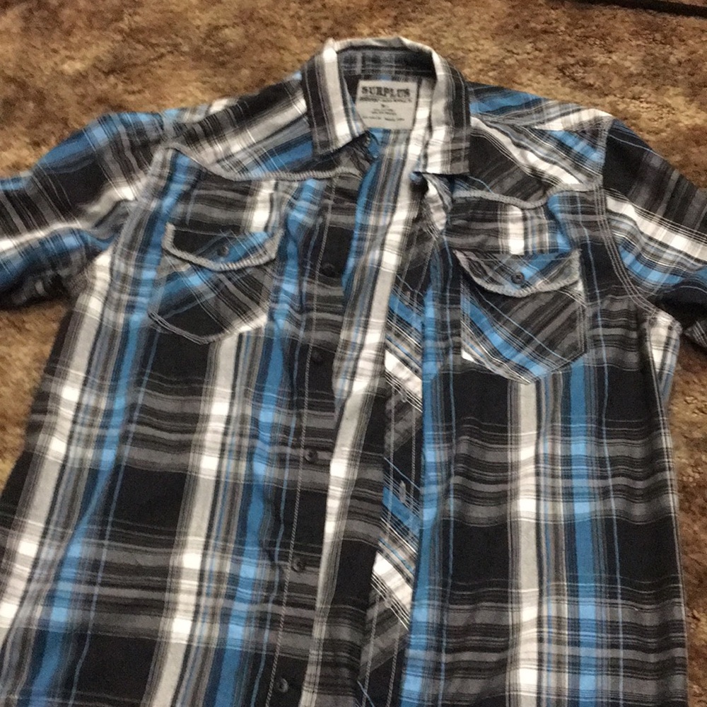 A button down long shirt